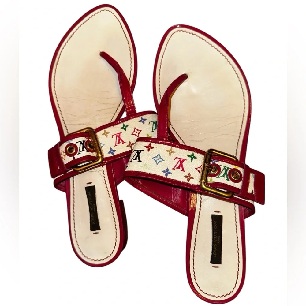 Louis Vuitton Murikami Vintage Sandals - Picture 1 of 4